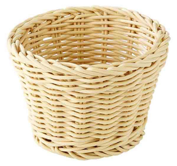 Panier en polypropylène PROFI LINE, rond, beige clair, 13x10 cm | APS 50606