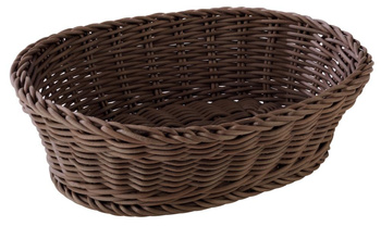 Panier à pain en polypropylène, marron, 26x18x7,5 cm | APS 50803