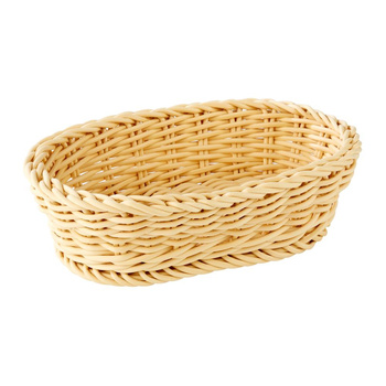Panier en polypropylène PROFI LINE, ovale, beige clair 19x12x6 cm | APS 50624