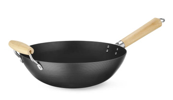 Poêle WOK avec poignée en bois, Ø 32 cm | HENDI 627907