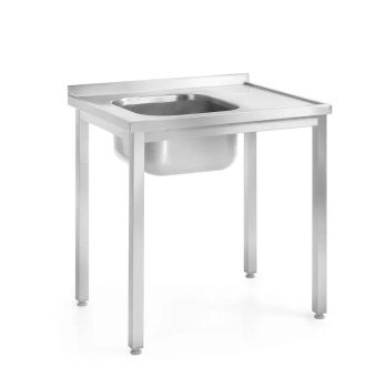 Table avec évier à 1 bac, 100x60x85 cm | HENDI 812648