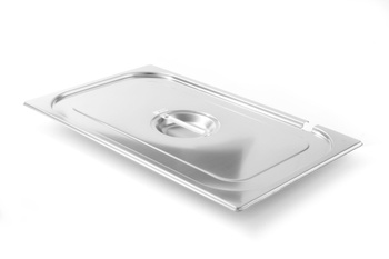 Couvercle en acier pour bac GN 1/1 KITCHEN LINE avec découpe pour louche | HENDI 806913