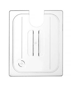 Couvercle en polycarbonate pour GN 1/2 avec découpe pour sous-vide | HENDI 864210
