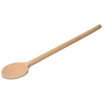 Cuillère en bois ronde pour poêles en téflon, 30 cm | CONTACTO 833/030