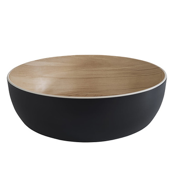 Bol en mélamine FRIDA noir Ø 28,5 cm incliné | APS 84925