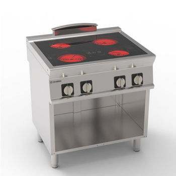 Cuisinière vitrocéramique 4 foyers | TECNOINOX 716018