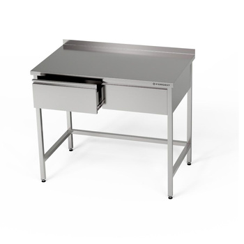 Table de travail inox avec tiroirs 90x60x85 cm | FORGAST