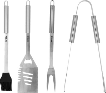 Ensemble de barbecue en acier inoxydable 4 pièces | YATO YG-20110
