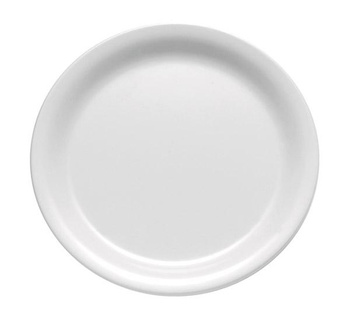 Assiette plate CASUAL en mélamine, blanche, 22,5 cm | APS 83500