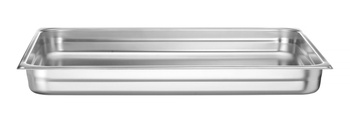 Récipient GN 2/1 prof. 6,5 cm en acier inoxydable PROFI LINE | HENDI 801130