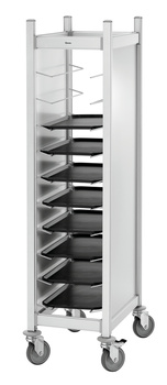 Chariot pliable en acier inoxydable pour plateaux 1/1 | BARTSCHER 300149