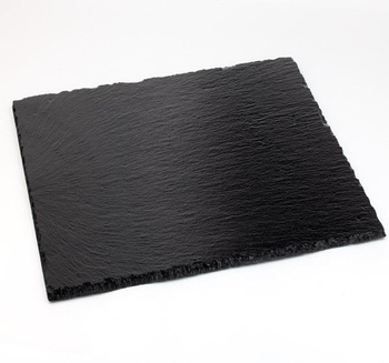 Plaques en ardoise naturelle, lot de 4 pcs MORRA, 10x10x0,7 cm | APS 997