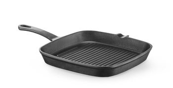 Poêle carrée en fonte pour griller dim. 23x23 cm | HENDI 629932