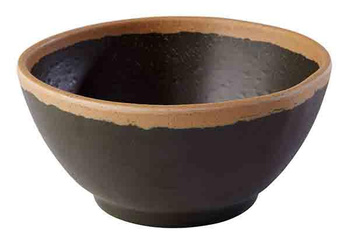 Bol CROCKER, mélamine, noir - brun, 12,5x6 cm, 370 ml | APS 84570