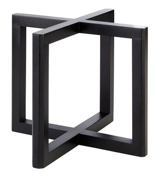 Présentoir buffet WOOD, en bois d’acacia, noir, 20x20x17,5 cm | APS 33281