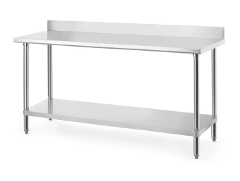 Table de travail adossée au mur, 140x60x95 cm | HENDI 817582
