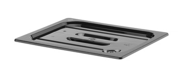 Couvercle GN 1/2 en polycarbonate noir | HENDI 862926
