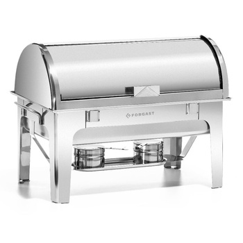 Chafing dish de table roll-top 9 l à combustible | FORGAST FG03119