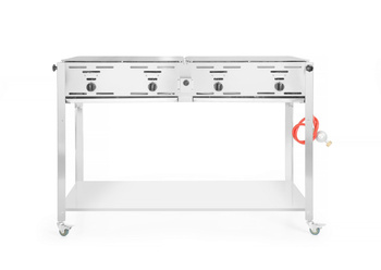 Barbecue à gaz Master Quattro, 22 kW, gaz, 41,88 kg | HENDI 154908