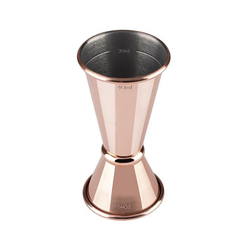 Doseur à alcool double 20-40 ml, couleur cuivre antique | APS 93353