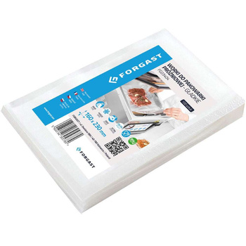 Sachets lisses pour emballage sous vide 23x16 cm - 100 pcs | FORGAST FG03404