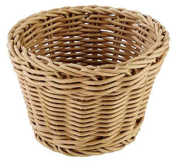 Panier en polypropylène PROFI LINE, rond, beige, 13x10 cm | APS 50621
