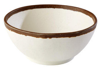 Bol CROCKER, mélamine, blanc - brun, 16.5x4 cm, 500 ml | APS 84573