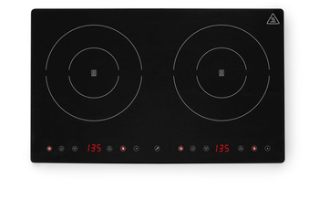 Cuisinière à induction double Black Line, 3,5 kW, 230 V | HENDI 239414
