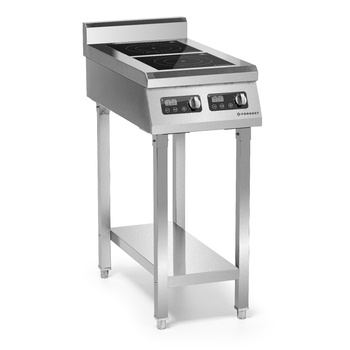 Cuisine à induction 2 zones avec soubassement, 2x3,5 kW, 400 V | FORGAST FG09036