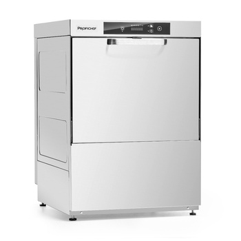 Lave-vaisselle universel professionnel SMART, commande électronique, pompe de vidange, doseur de produit de lavage, 3,25 kW, 230 V | PROFICHEF PCZ-04051