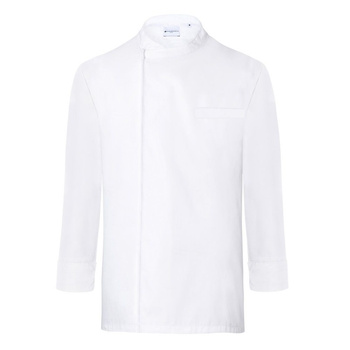 Chemise de cuisine Basic à manches longues blanche | KARLOWSKY BJM 4-3