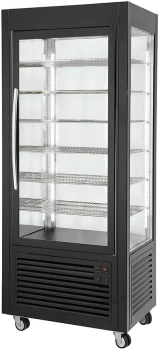 Vitrine d'exposition réfrigérée 480 l, refroidissement dynamique, argentée, 230 V | ROLLER GRILL RD 80 F