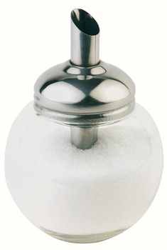 Sucrier en verre avec distributeur, 8.5x12 cm | APS 40490