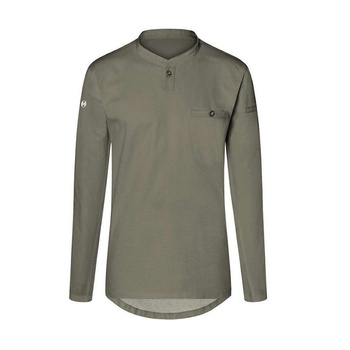 Chemise de cuisine Performance manches longues sauge | KARLOWSKY TM 6-67