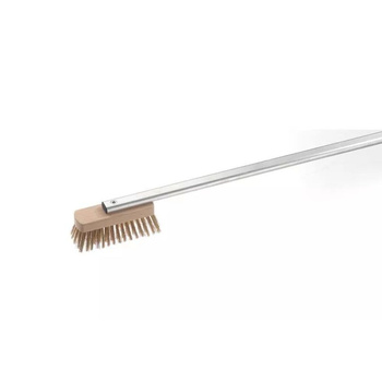Brosse à poils en laiton pour four à pizza 16x5 cm | GI.METAL ACH-SP/L
