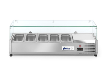 Superstructure réfrigérée 5xGN 1/4, 0-8°C, 120,5x33,5x43,5 cm, 0,18 kW | ARKTIC 232903