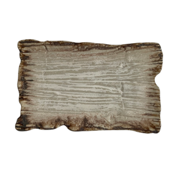 Assiette plate rectangulaire Moku dolomite 30 x 18 cm | KERA CERAMIKA 16.2/C.DOL