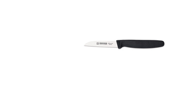 Couteau à légumes à bord ondulé - 8 cm, noir | GIESSER MESSER 8305 wsp 8