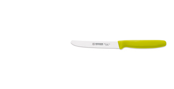 Couteau universel à bord ondulé - 11 cm, citron vert | GIESSER MESSER 8365 wsp 11 li
