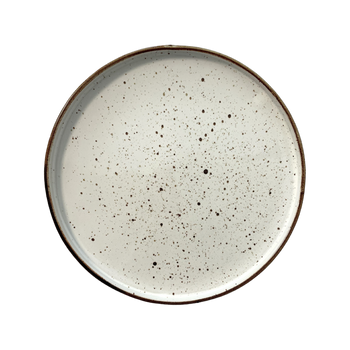 Assiette plate avec bord Arondi crème 20 cm | KERA CERAMIKA 18.3/R.K