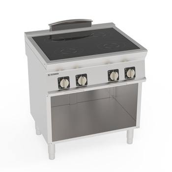 Cuisinière à induction 4 zones avec base | TECNOINOX 716169