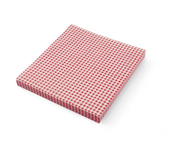 Papier parchemin à motif quadrillage rouge et blanc, 20x25 cm | HENDI 678244