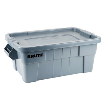 Conteneur de transport alimentaire en polyéthylène BRUTE cap. 53 L gris | RUBBERMAID 9S30-00-GRY