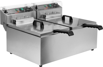 Friteuse électrique à 2 cuves 2x11,5 L | YATO YG-04624