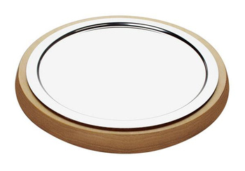 Plateau rond avec élément réfrigérant, sans couvercle, brun 48x6 cm | APS 11542