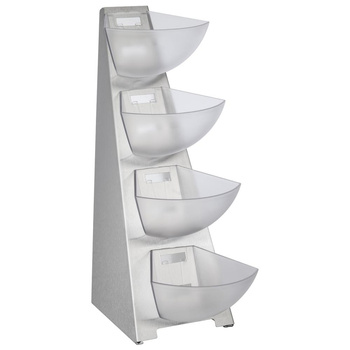 Présentoir buffet, quatre niveaux MULTITRACK, en acier, 33x19,5x53 cm | APS 11446