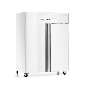 Armoire réfrigérée 2-portes GN 2/1 1476 L, laquée, blanche | FORGAST FG07214