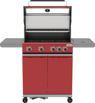 Gril à gaz ITAMI 4+1, 14,2 kW, rouge | YATO YG-20034