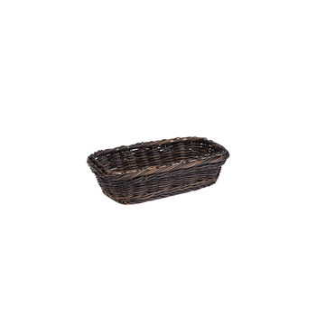 Panier en polypropylène GN LINE, rectangulaire, noir-marron, GN 1/4, 27x16,5x7,5 cm | APS 40225