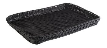 Panier en polypropylène PROFI LINE, rectangulaire, noir, 60x40x5 cm | APS 50918